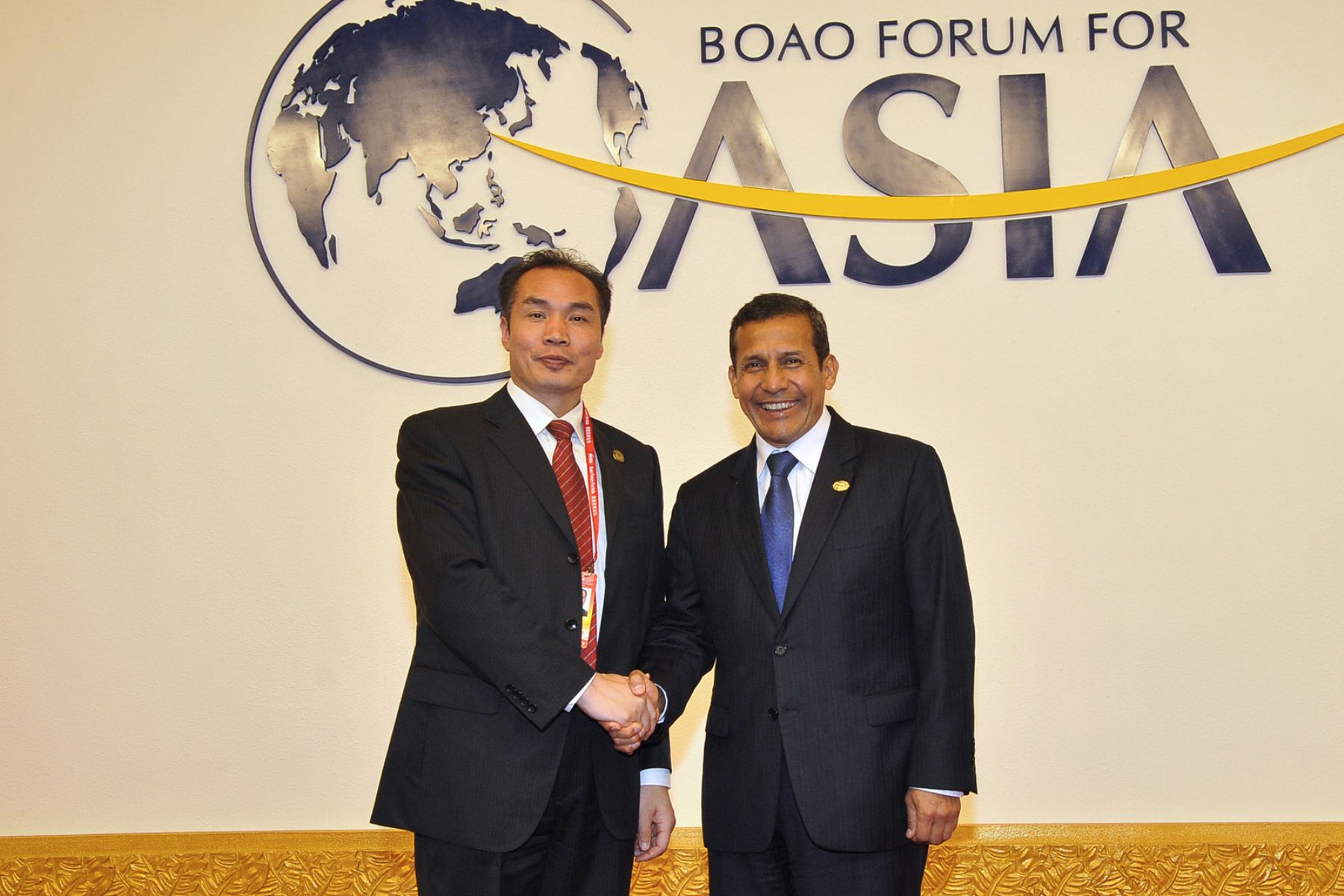 Presidente Ollanta Humala partió de sanya luego de participar en foro Boao para asia 2013 rumbo a Beijin para continuar con visita oficial a China. Foto: ANDINA/Prensa Presidencia