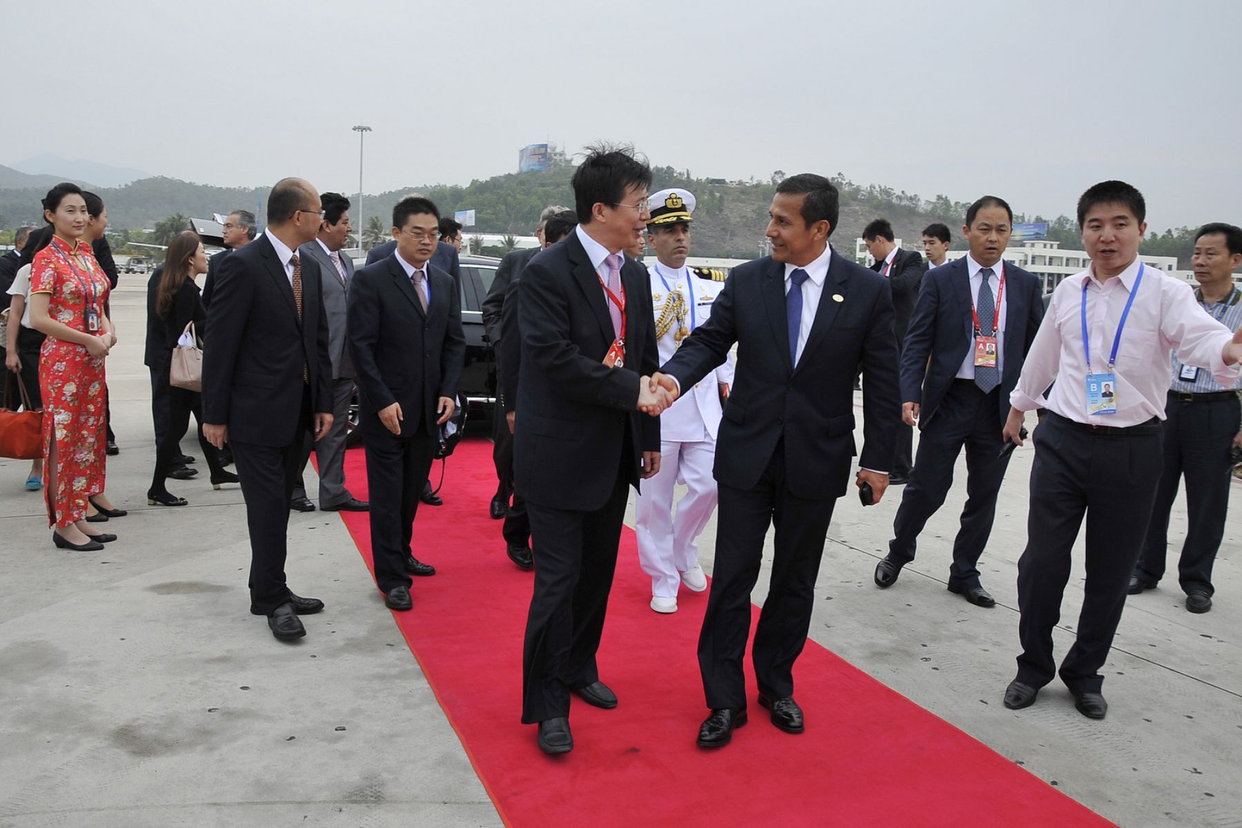 Presidente Ollanta Humala partió de sanya luego de participar en foro Boao para asia 2013 rumbo a Beijin para continuar con visita oficial a China. Foto: ANDINA/Prensa Presidencia