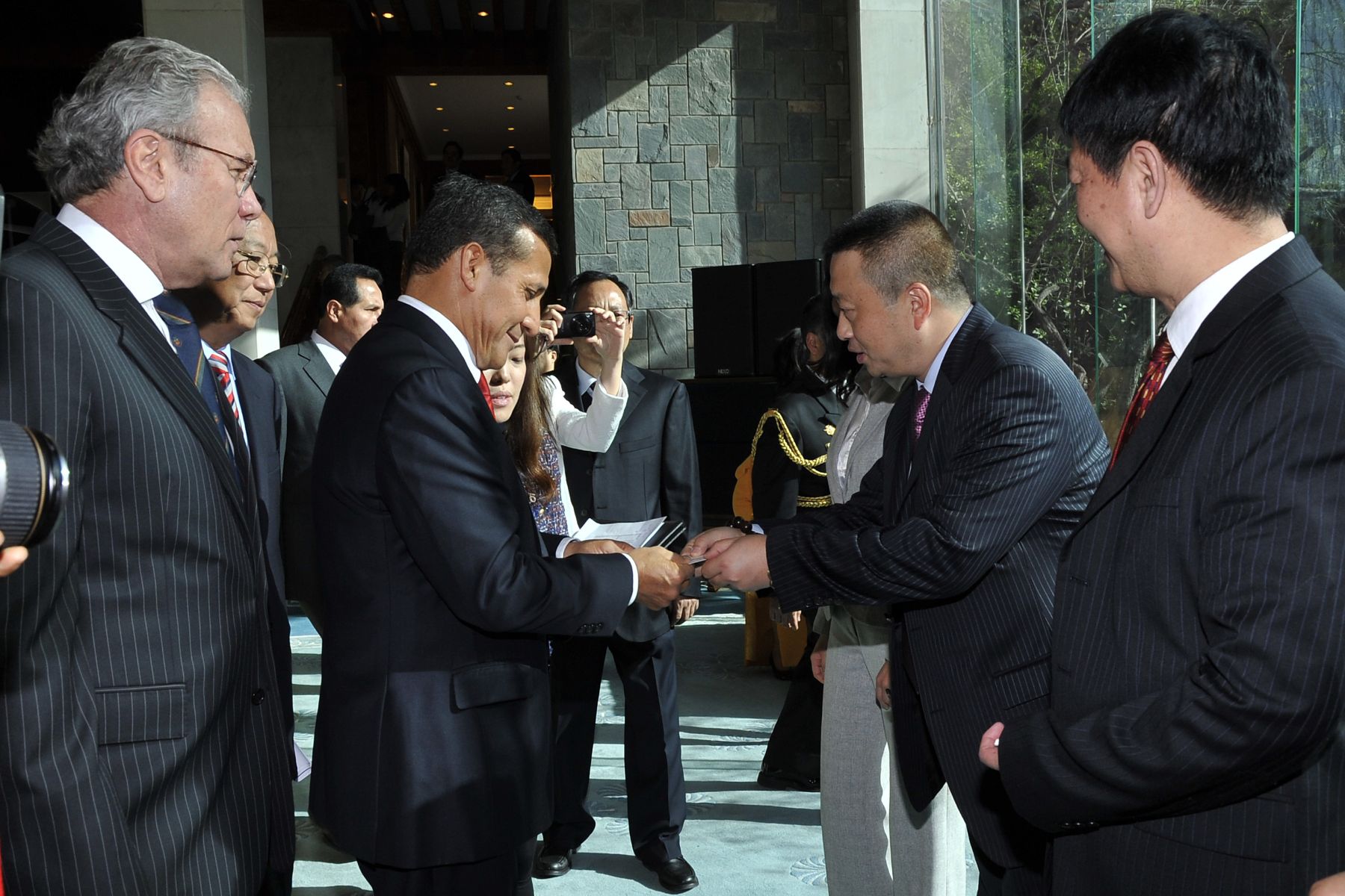 BEIJING,ABRIL 07. Presidente Ollanta Humala se reunió con miembros del Consejo Chino para la Promoción del Comercio Internacional en Beijing.
iFoto: ANDINA/Prensa Presidencia