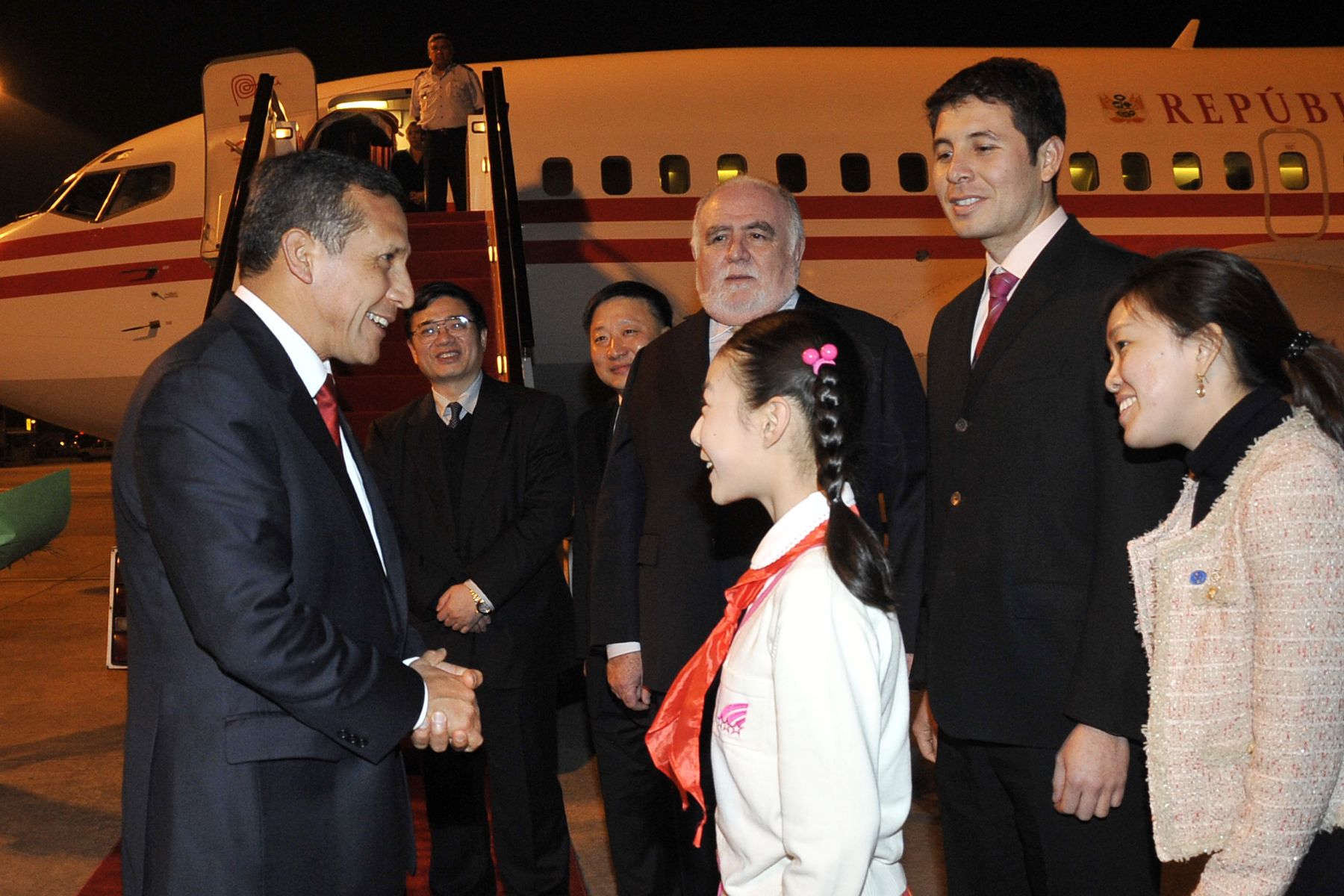 SHANGAI, CHINA - ABRIL 08. El Jefe de Estado Ollanta Humala arriba a la ciudad de Shangai para continuar visita de estado. Foto: ANDIA / Prensa Presidencia