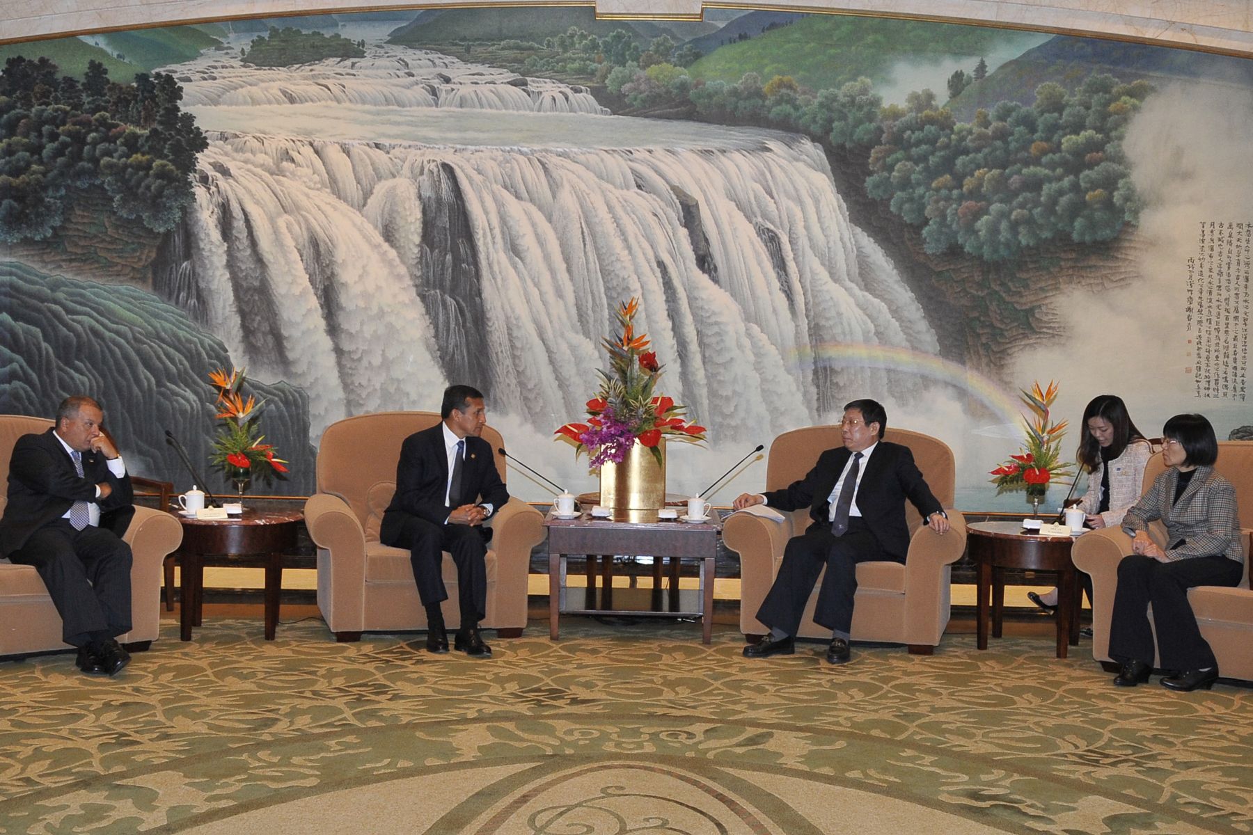 SHANGAI,CHINA-ABRIL 09. Audiencia con alcalde de Shangai sostuvo el presidente Ollanta Humala antes de finalizar visita de Estado en China
Foto: ANDINA/Prensa Presidencia
