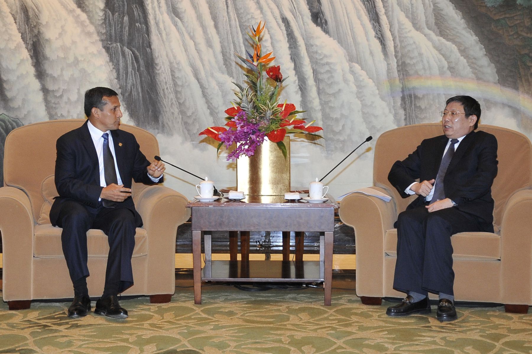 SHANGAI,CHINA-ABRIL 09. Audiencia con alcalde de Shangai sostuvo el presidente Ollanta Humala antes de finalizar visita de Estado en China
Foto: ANDINA/Prensa Presidencia