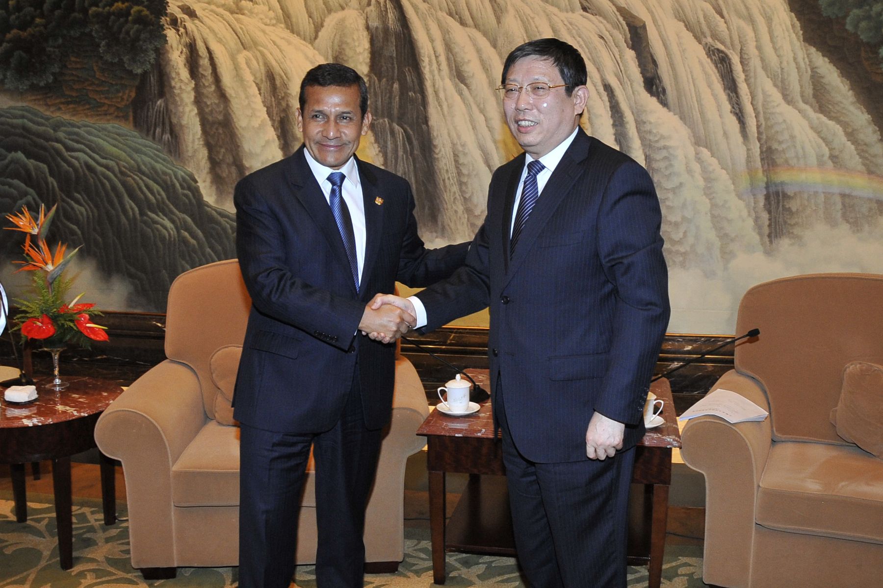 SHANGAI,CHINA-ABRIL 09. Audiencia con alcalde de Shangai sostuvo el presidente Ollanta Humala antes de finalizar visita de Estado en China
Foto: ANDINA/Prensa Presidencia