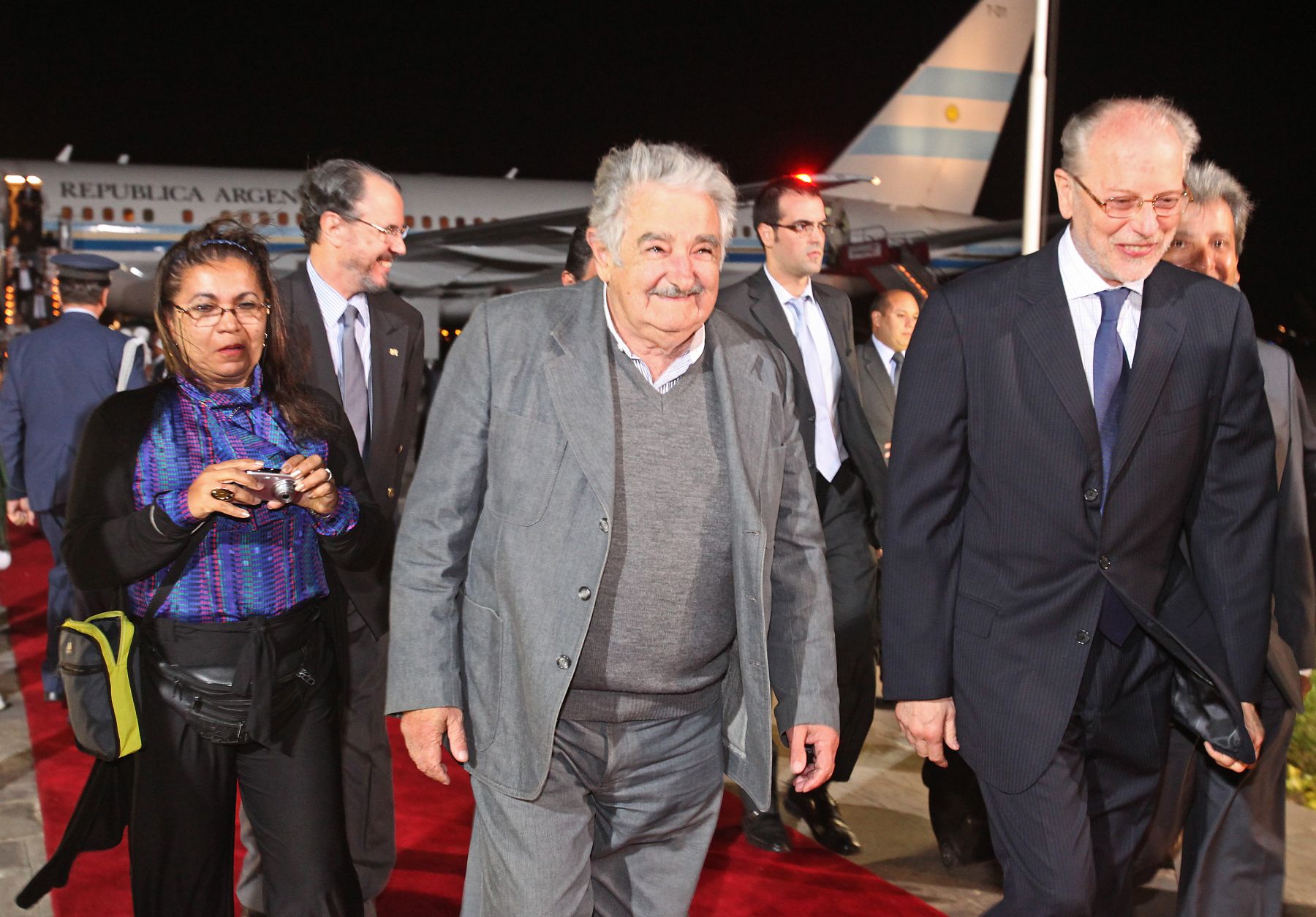 LIMA,PERÚ-ABRIL 18. Arribo del Presidente de Uruguay, José Mujica, para la reunión UNASUR en Palacio de Gobierno. Foto: ANDINA/archivo.