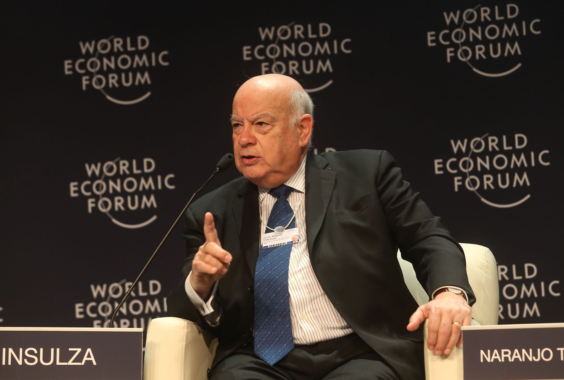 LIMA,PERÚ-ABRIL 25. El Secretario General de la Organización de los Estados Americanos (OEA), José Miguel Insulza, participa en el Foro Económico Mundial para Latinoamérica 2013.Foto: ANDINA/archivo