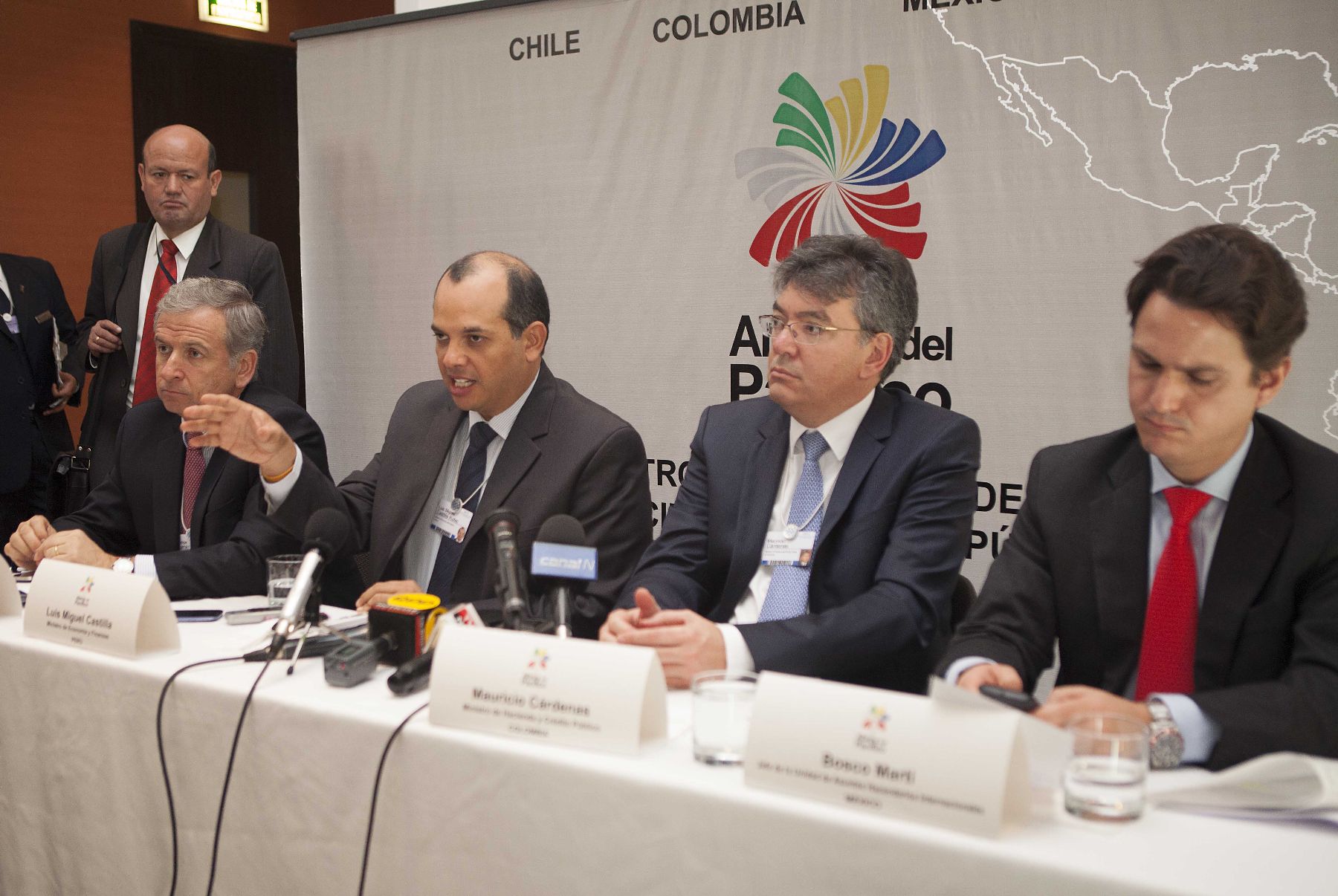 LIMA,PERÚ-ABRIL 25. La Alianza del Pacífico, integrada por Perú, Chile, México y Colombia,participanen el Foro Económico Mundial para Latinoamérica 2013.Foto: ANDINA/archivo