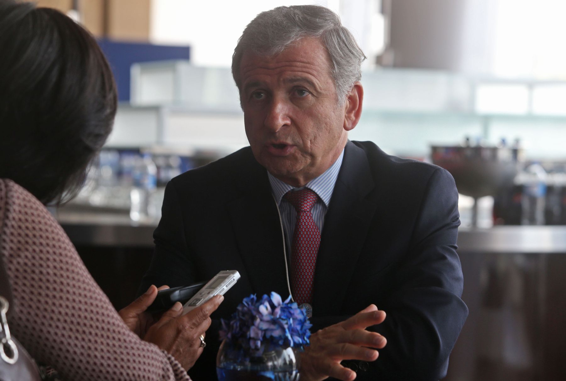 LIMA,PERÚ-ABRIL 25. El Ministro de Hacienda de Chile, Felipe Larraín, participa en el Foro Económico Mundial para Latinoamérica 2013.Foto: ANDINA/archivo