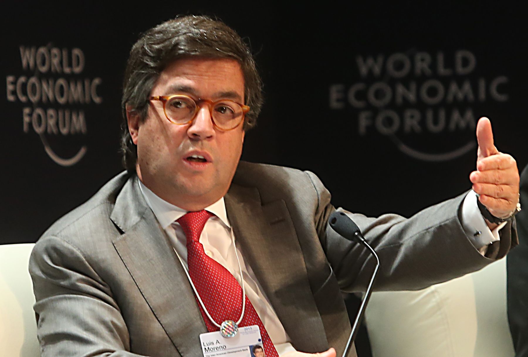 LIMA,PERÚ-ABRIL 25. Alberto Moreno, Presidente del BID, participa en el Foro Económico Mundial para Latinoamérica 2013.Foto: ANDINA/archivo