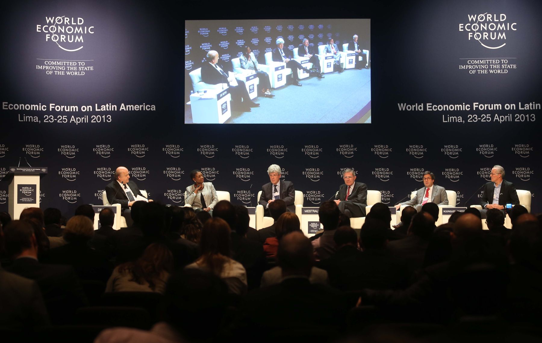 LIMA,PERÚ-ABRIL 25.Clausura del Foro Económico Mundial para Latinoamérica 2013.Foto: ANDINA/archivo