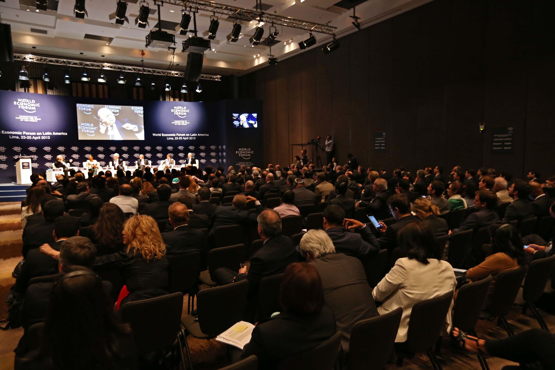 LIMA,PERÚ-ABRIL 25.Clausura del Foro Económico Mundial para Latinoamérica 2013.Foto: ANDINA/archivo