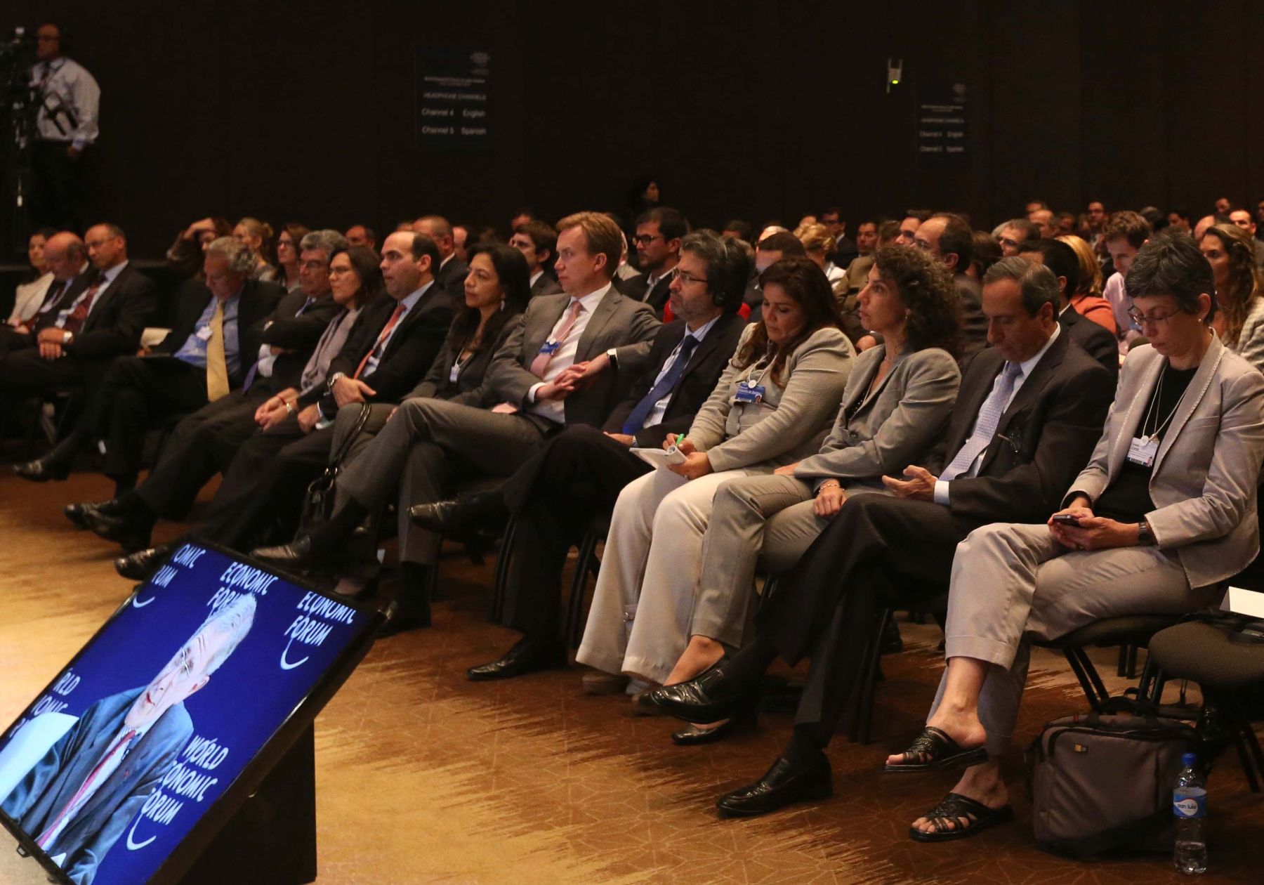 LIMA,PERÚ-ABRIL 25.Ministros y autoridades participan en la clausura del Foro Económico Mundial para Latinoamérica 2013.Foto: ANDINA/archivo