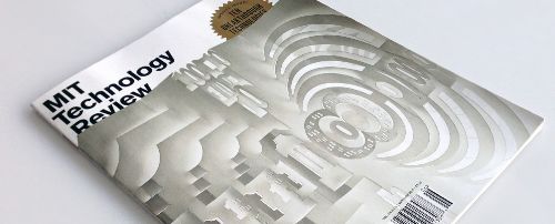 Cubierta de revista MIT Technology Review. FOTO: Portal web del MIT Technology Review.