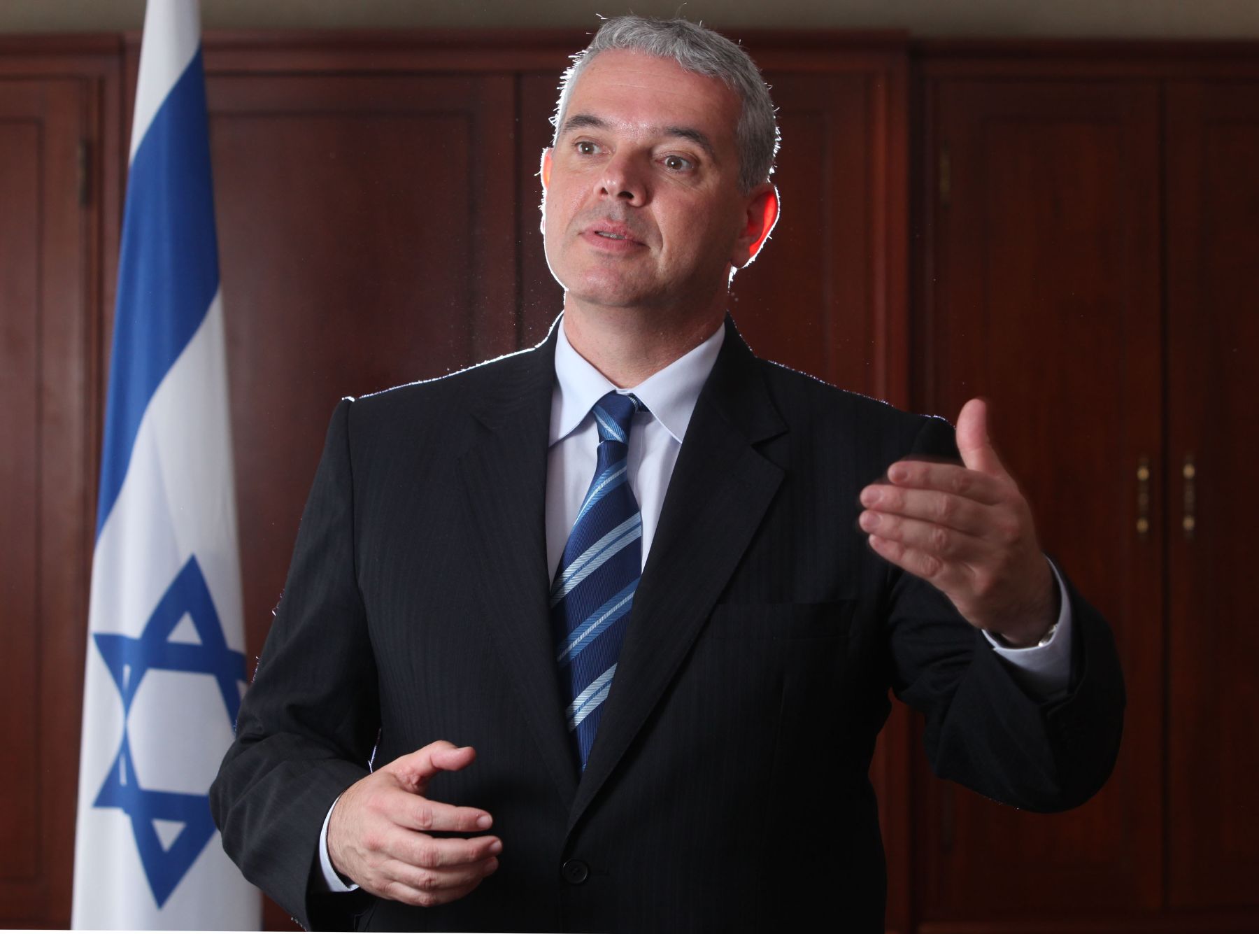 Israel Ambassador to Peru, Modi Ephraim. Photo: ANDINA/Oscar Farje.