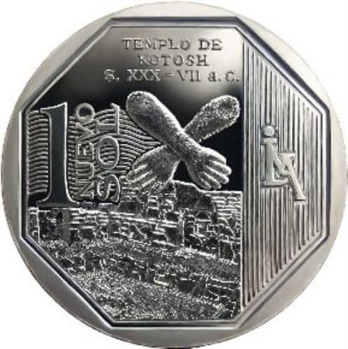 Moneda con imagen del templo de Kotosh entró en circulación hoy.