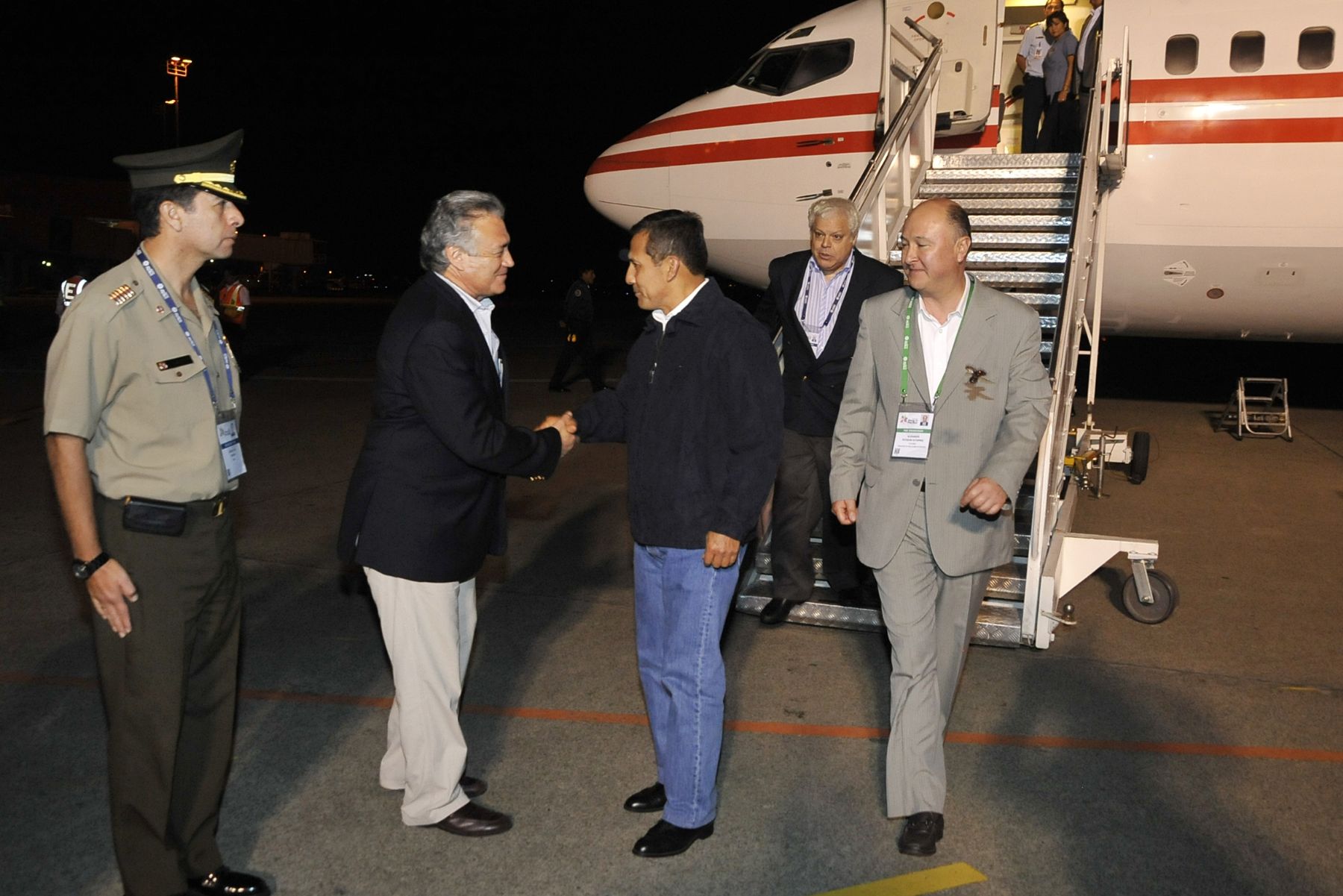 CALI, COLOMBIA. 23 DE MAYO. Presidente Ollanta Humala aariba a Cali, Colombia, para participar enla Cumbre de la Alianza del Pacífico. Foto: ANDINA/Prensa Presidencia