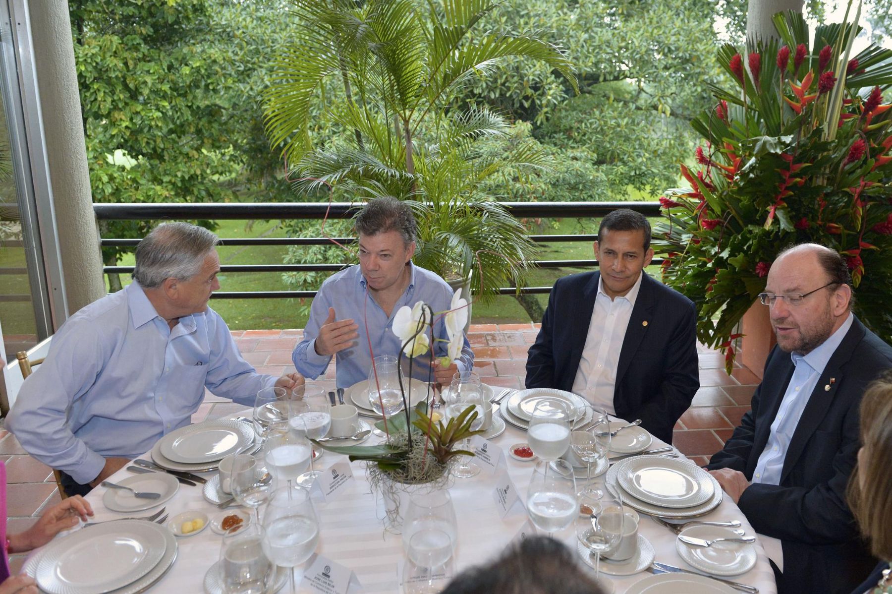 El desayuno presidencial fue previo al encuentro de la Alianza del Pacífico. Foto: Presidencia de Colombia.