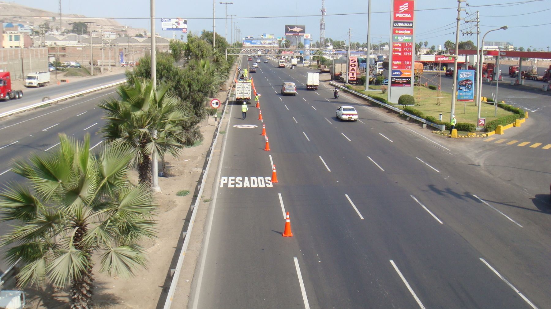 Se restringirá tránsito vehicular en Panamericana Norte y Sur en horas valle desde el lunes. Foto: ANDINA/Difusión
