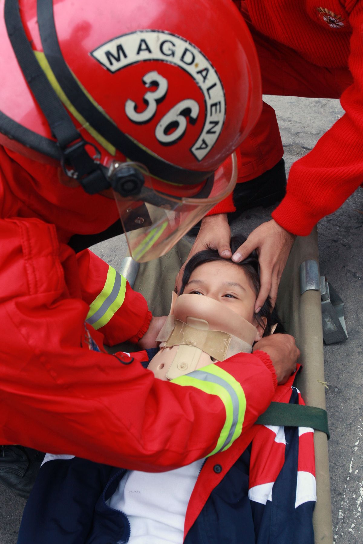 LIMA, PERÚ - MAYO 28.Simulacro de Evacuación ante Sismo, en la Asociación Cristiana  de Jovenes de Pueblo Libre. Foto: ANDINA/Norman Córdova