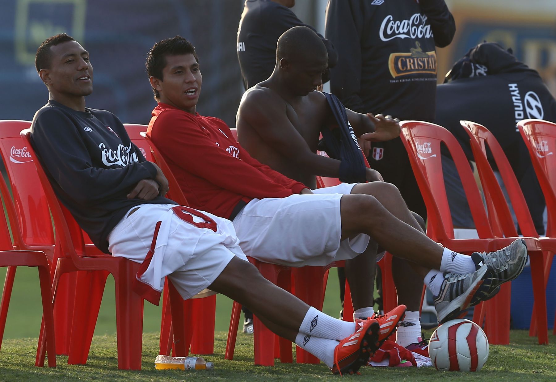 LIMA,PERÚ-JUNIO 04. La Selección de Futbol entrenó en la Videna.Foto: ANDINA/archivo.