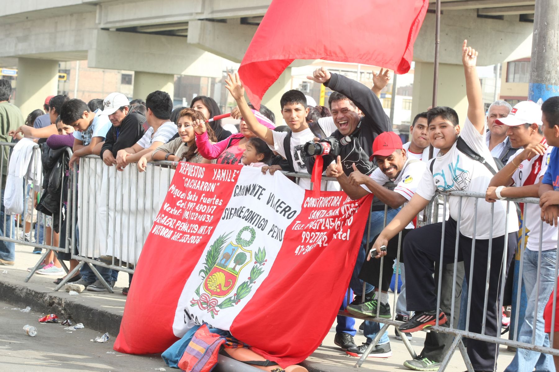 LIMA, PERU - MAYO-  07 Hinchas de la selección peruana.Foto: ANDINA/Vidal Tarqui.