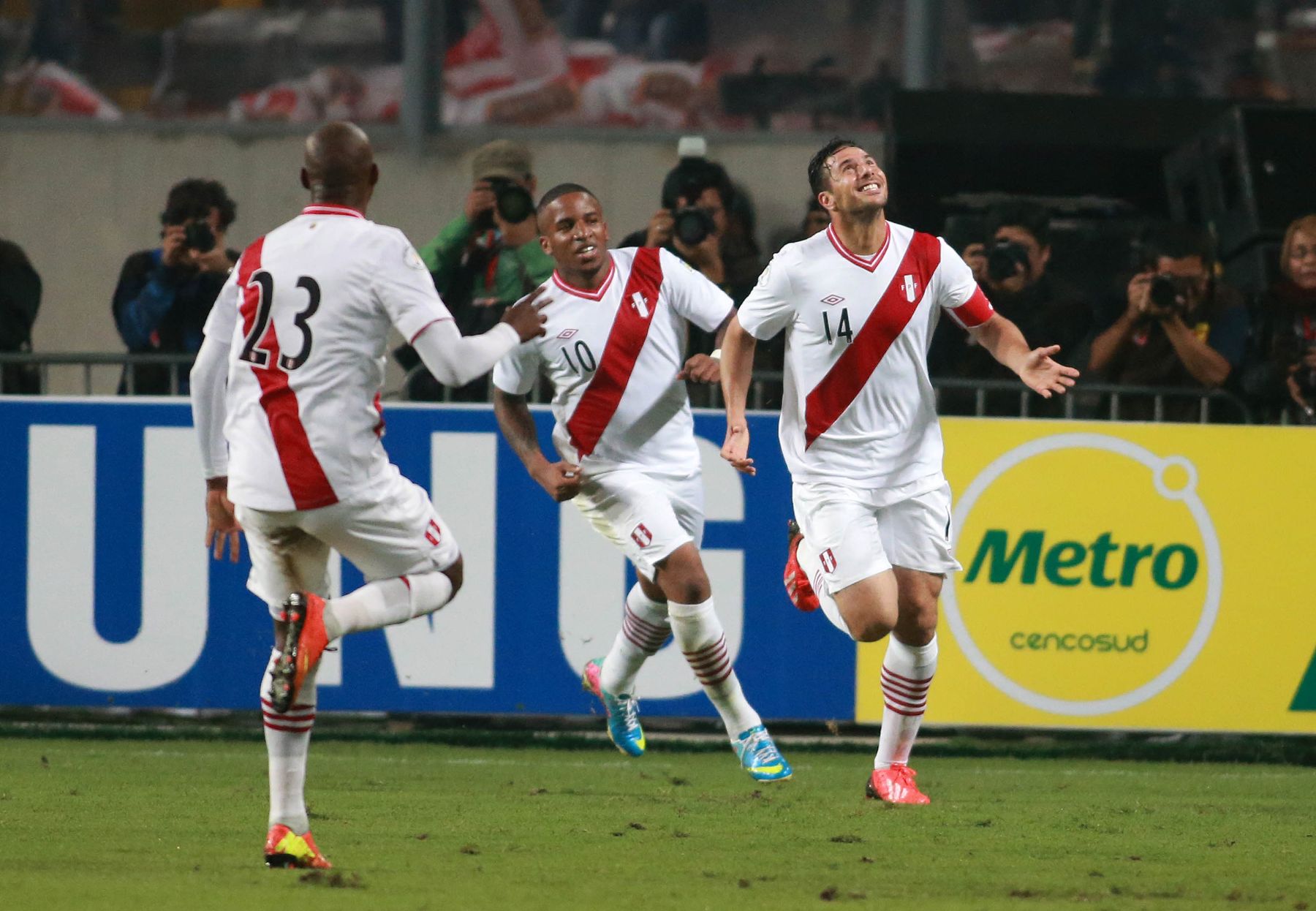 LIMA, PERÚ-JUNIO 07. Perú vence 1 a 0 a Ecuador. Foto: ANDINA/Juan Carlos Guzmán Negrini.
