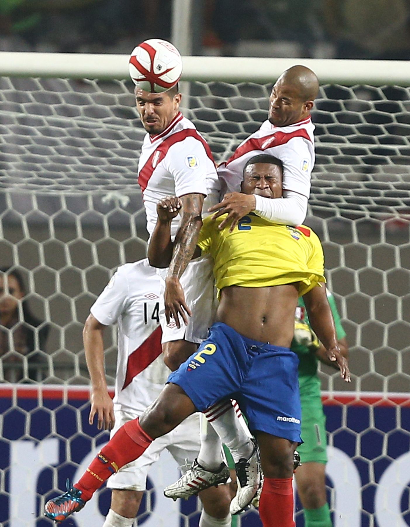 LIMA, PERÚ - JUNIO 07. Partido por eliminatorias entre Perú y Ecuador. Foto: ANDINA/Marco del Río