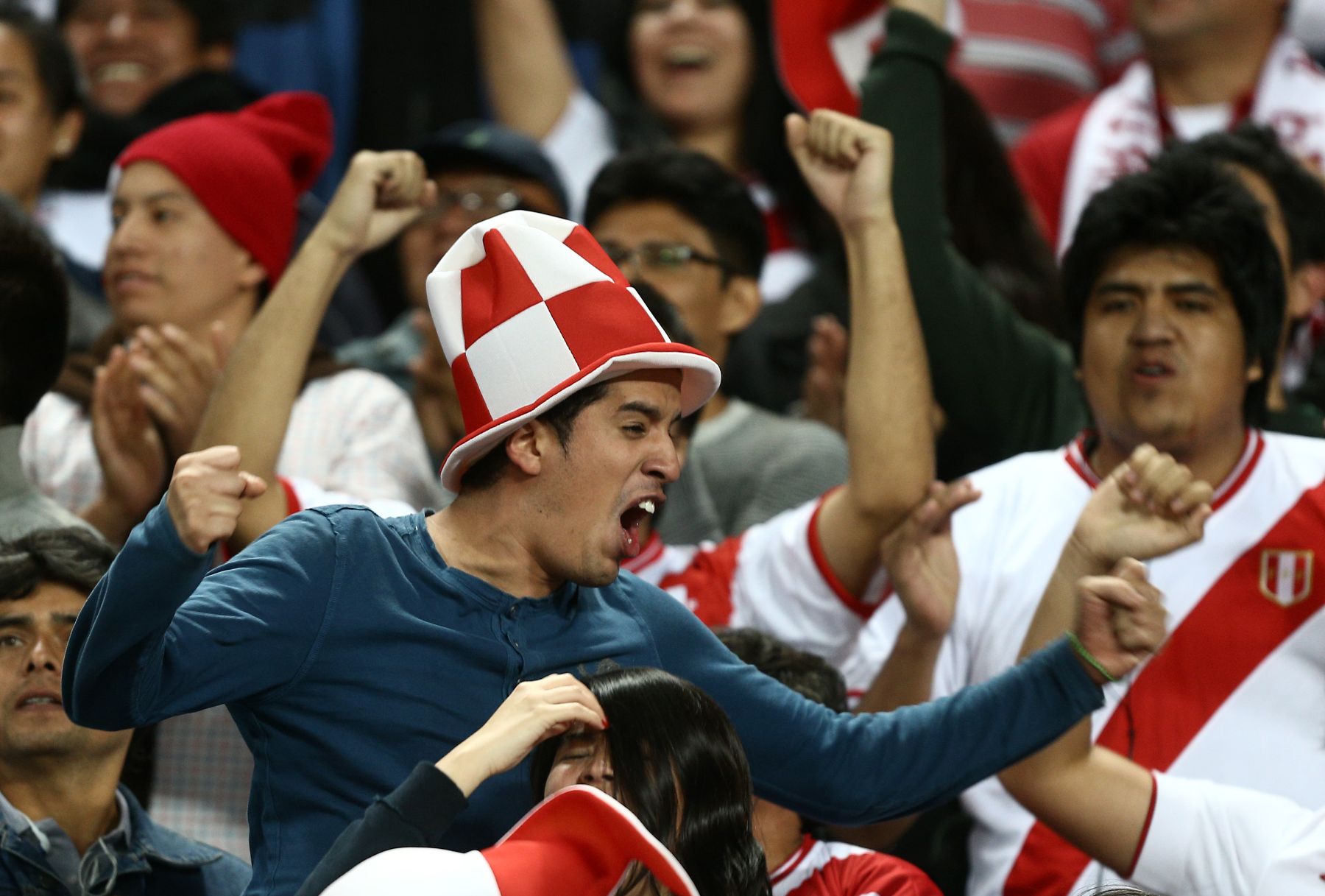 LIMA, PERÚ - JUNIO 07. Partido por eliminatorias entre Perú y Ecuador. Foto: ANDINA/Marco del Río