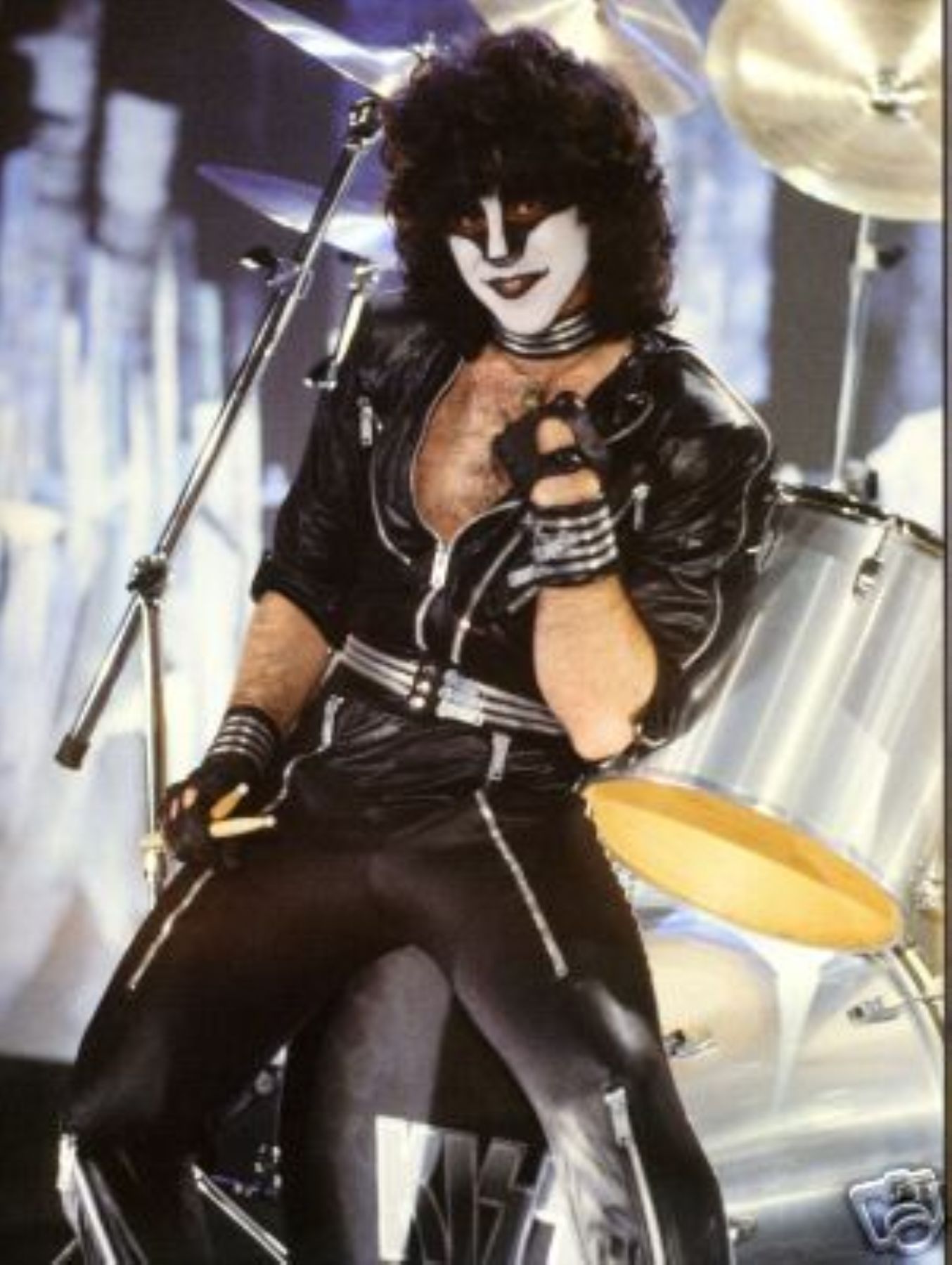 Músico estadunidense Eric Carr del grupo Kiss. Internet/Medios