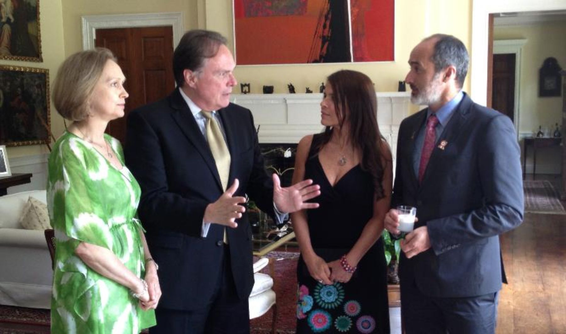 Embajador Harold Forsyh y Carlos Alcantara en Washington. Foto: embajada de Perú en EE.UU.