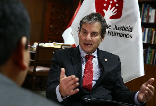 Ministro de Justicia y Derechos Humanos, Daniel Figallo. Foto: ANDINA/Oscar Farje.