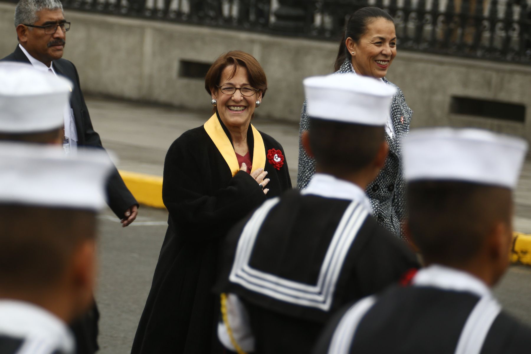 Alcaldesa de Lima,Susana Villaran se dirige a la Misa y Te Deum por Fiestas Patrias en la Catedral de Lima Foto: ANDINA/Jack Ramón.