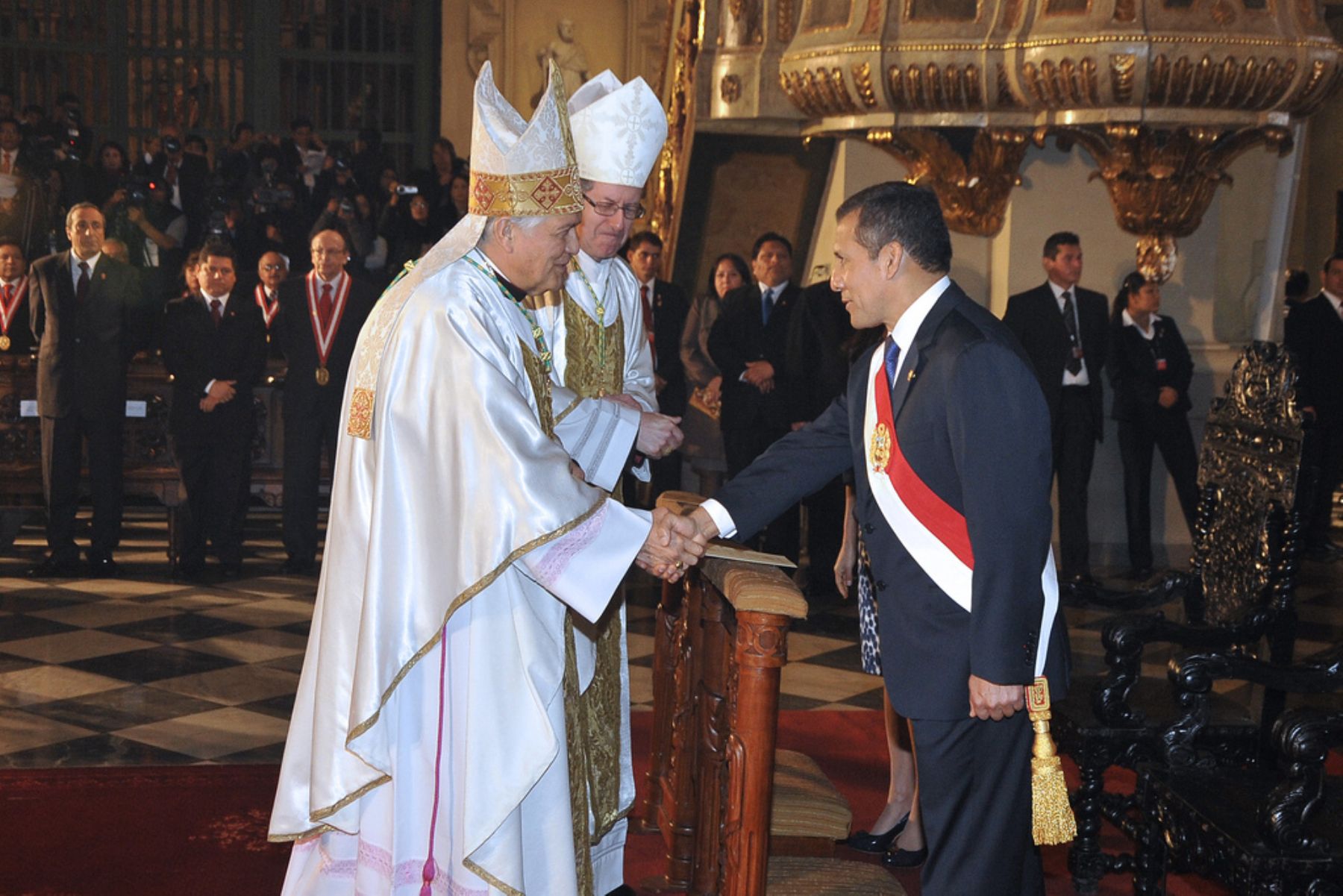 Presidente Ollanta Humala en Misa y Te Deum. Foto: Prensa Presidencia.