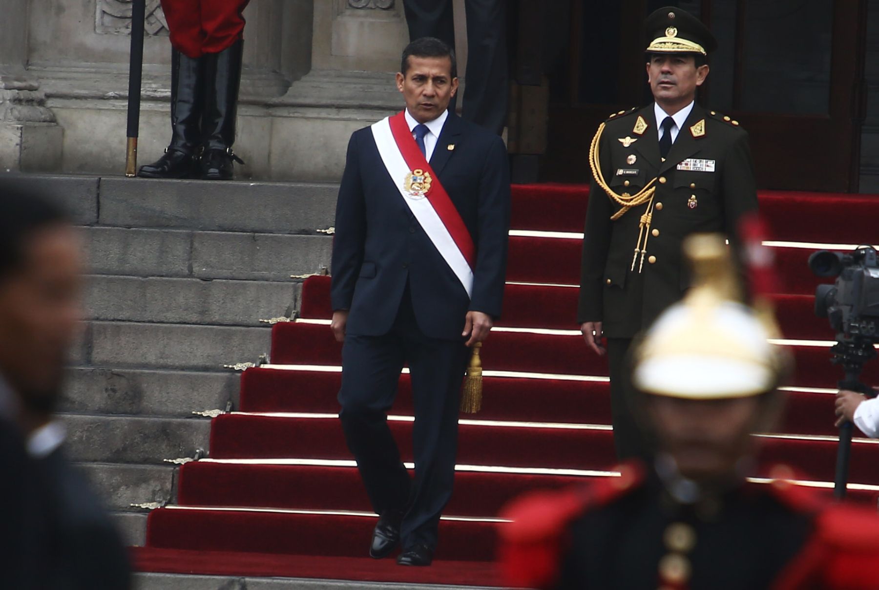 Presidente Ollanta Humala se dirige al Congreso de  la República para dar su mensaje a la nación por fiestas patrias.Foto: ANDINA/Jack Ramón