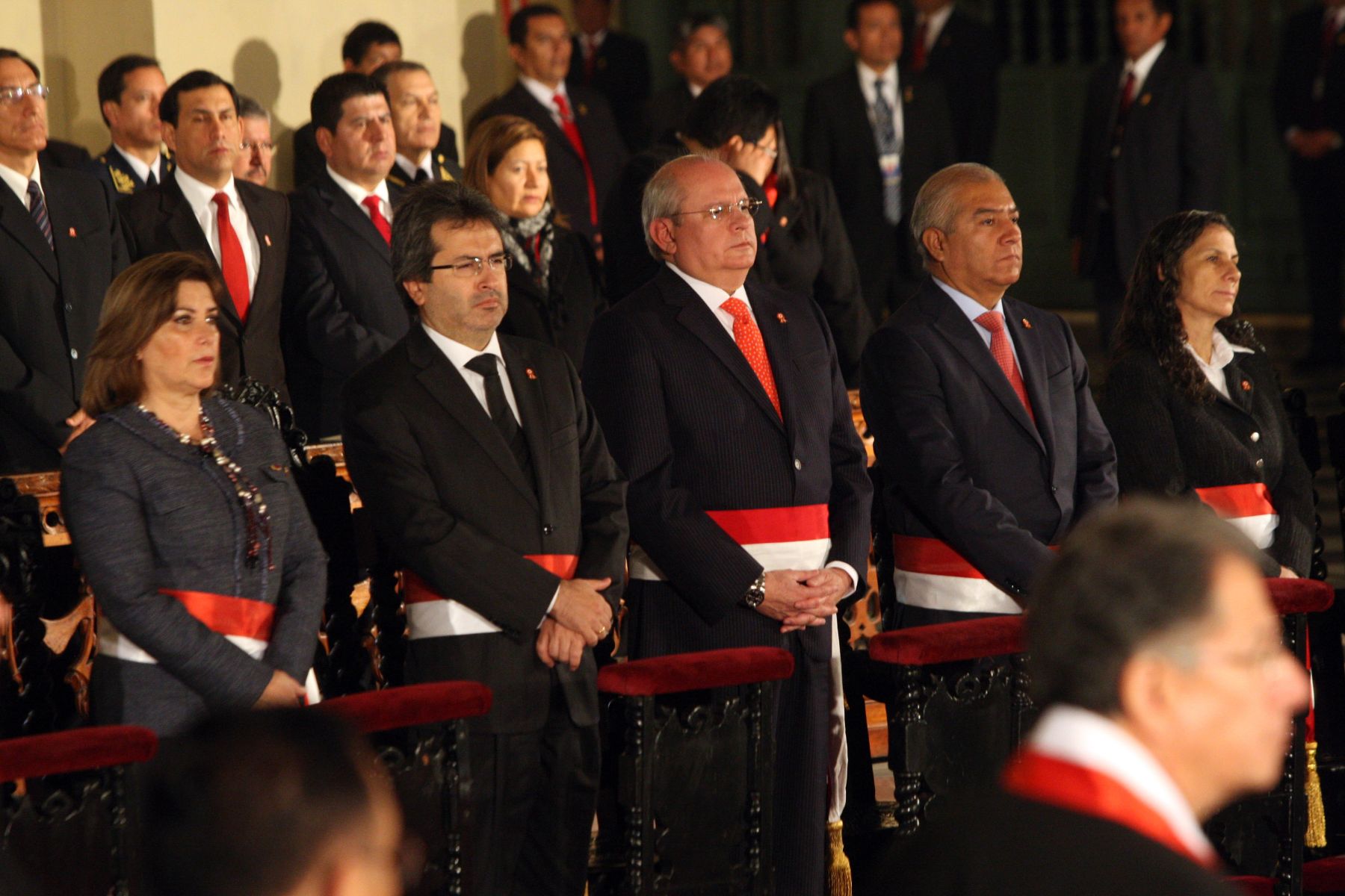LIMA,PERÚ-JULIO 28.Presidente Ollanta Humala asiste a Te Deum por Fiestas Patrias.Foto:ANDINA/Hector Vinces.