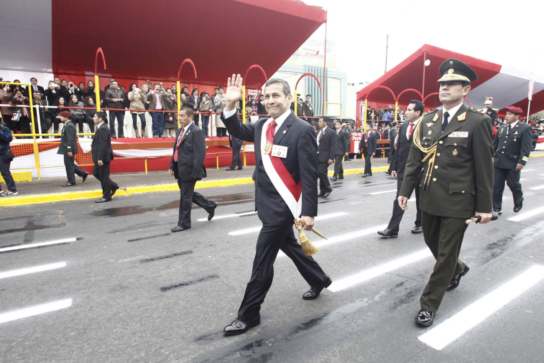 Presidente Ollanta Humala encabezó Desfile Cívico Militar. Foto: Prensa Presidencia.