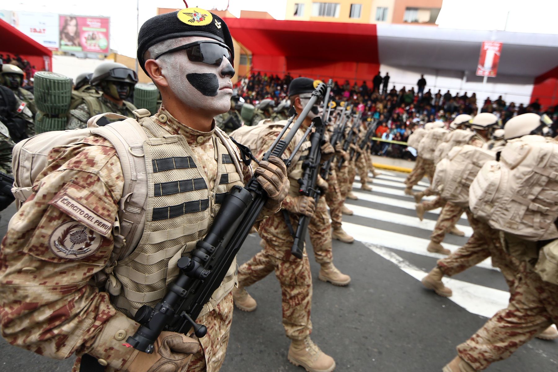 LIMA, PERÚ - JULIO 29. Parada militar por fiestas patrias. Foto: ANDINA/Marco del Río