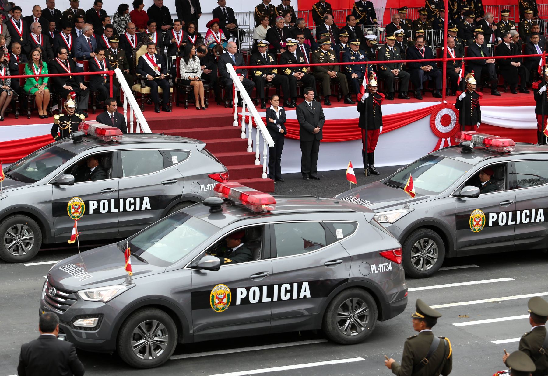 LIMA, PERÚ - JULIO 29.Gran Parada Civico Militar por Fiestas Patrias.Foto: ANDINA/Carlos Lezama