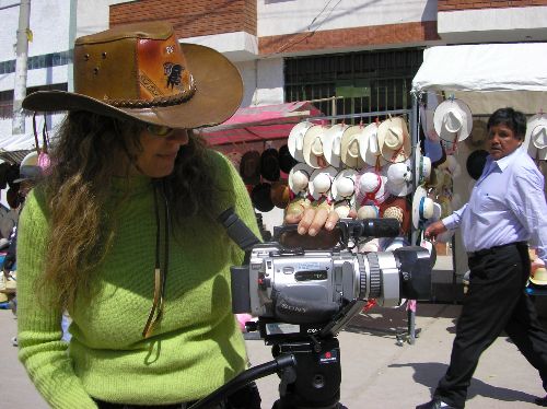Sonia Goldenberg en pleno trabajo.