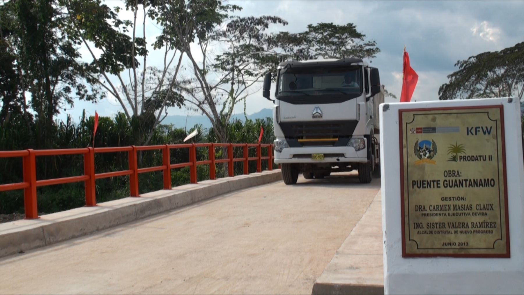 El nuevo puente Guantánamo beneficiará a los productores de Uchiza y Nuevo Progreso.