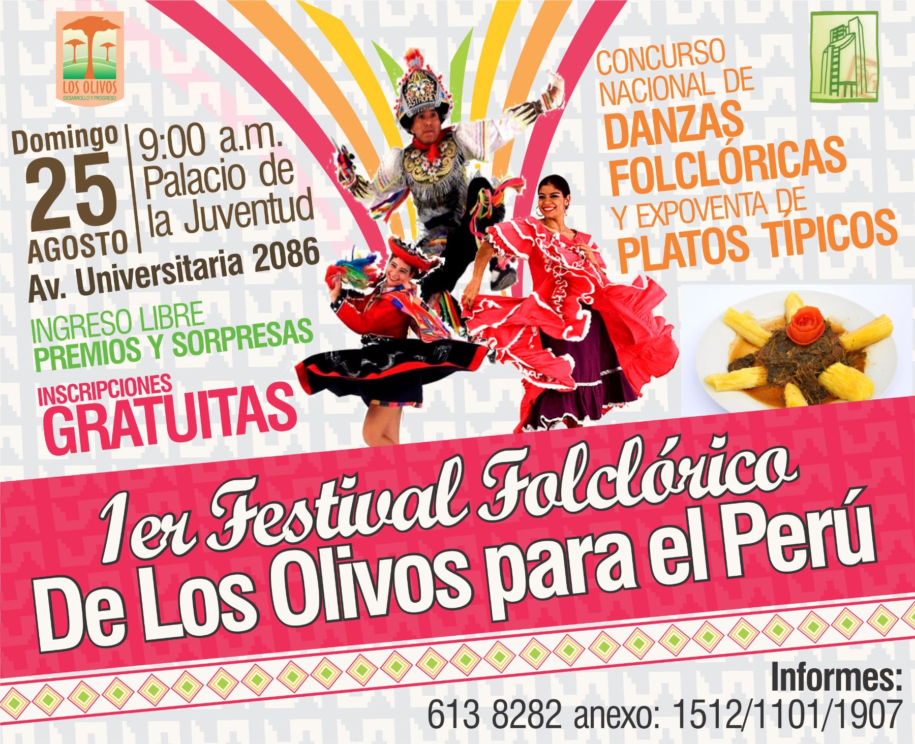 En Los Olivos se celebrará este domingo festival de danzas y platos típicos. Foto:ANDINA/Municipalidad de Los Olivos.