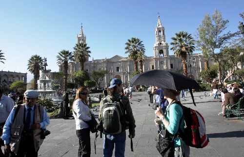 El sector turismo de Arequipa teme cancelación de paquetes por el anunciado paro contra el proyecto Tía María. ANDINA/archivo
