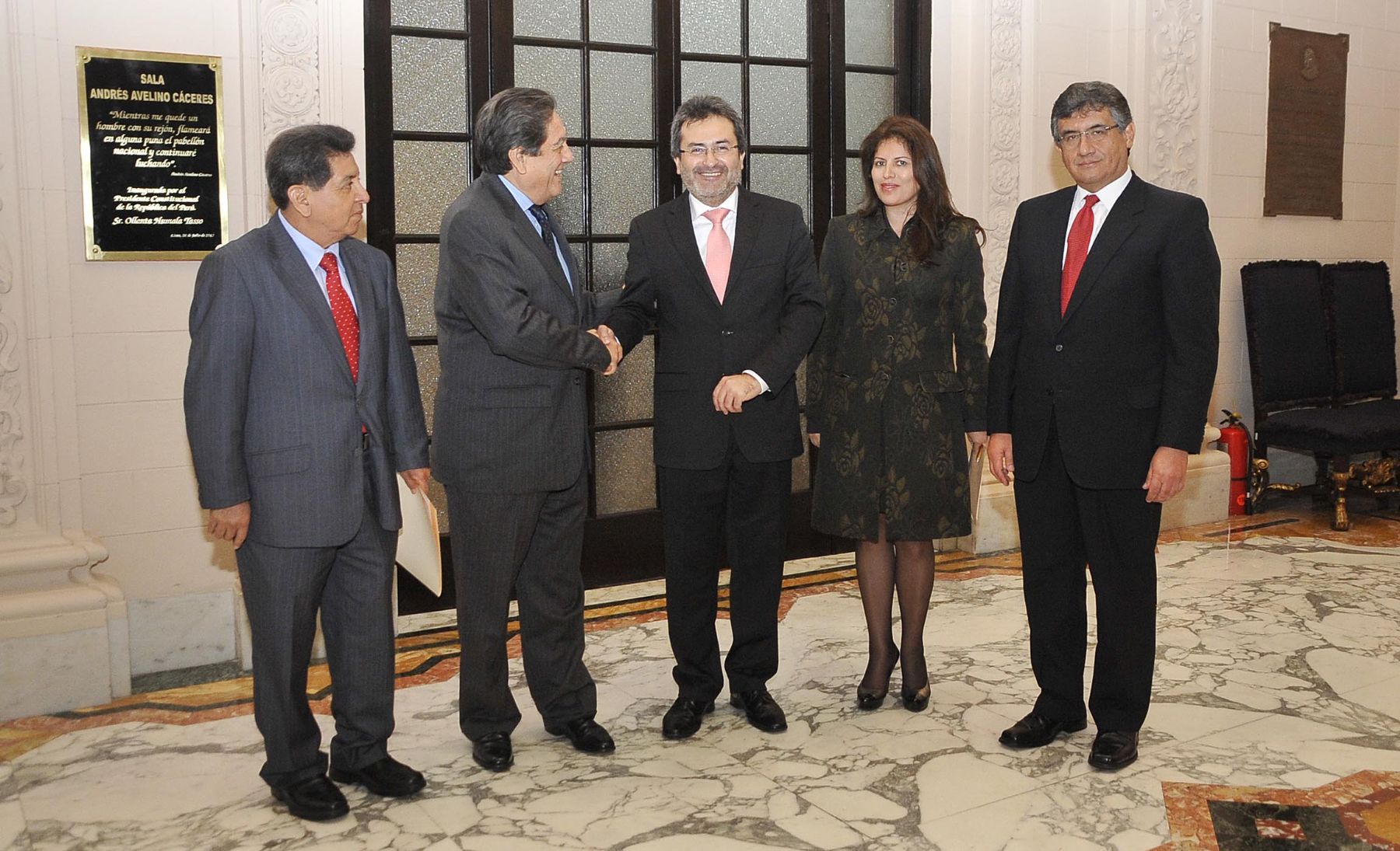 LIMA. 27 DE AGOSTO. Culminó diálogo entre Premier Juan Jiménez y representantes de Perú Posible en Palacio de Gobierno. Foto: ANDINA/Prensa Presidencia