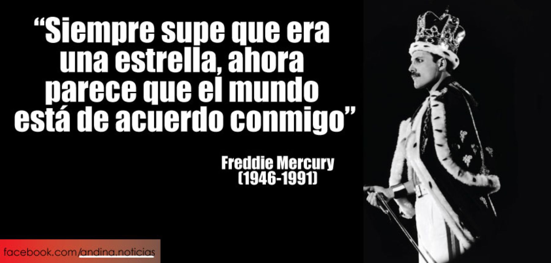 10 frases para recordar el cumpleaños de Freddie Mercury | Noticias |  Agencia Peruana de Noticias Andina