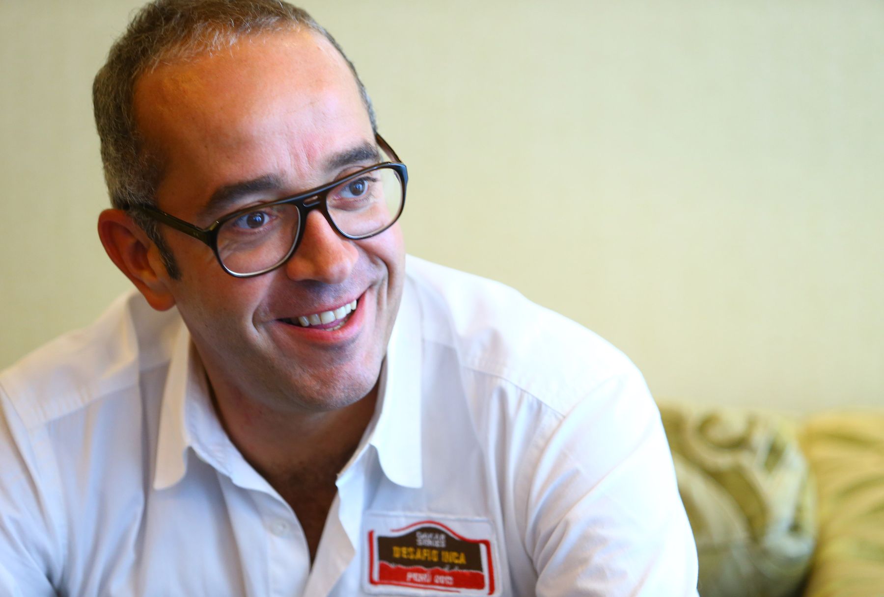 LIMA,PERÚ-SETIEMBRE 11. Gregory Murac,representante de la competencia Desafío Inca de Dakar. Foto: ANDINA/Carlos Lezama