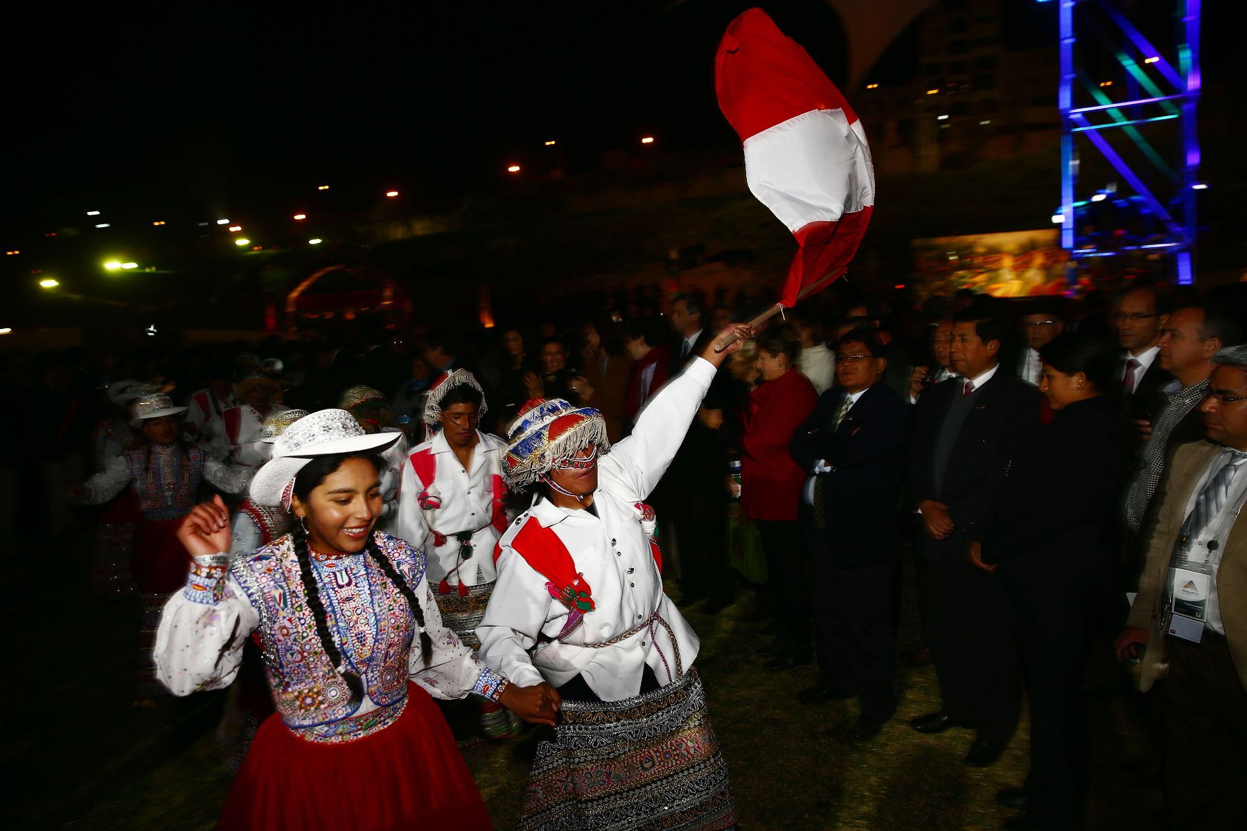 AREQUIPA, PERÚ - SETIEMBRE 16. Con danzas costumbristas se inauguro la 31Convención Minera PERUMIN en la ciudad de Arequipa. Foto: Andina/Jack Ramón