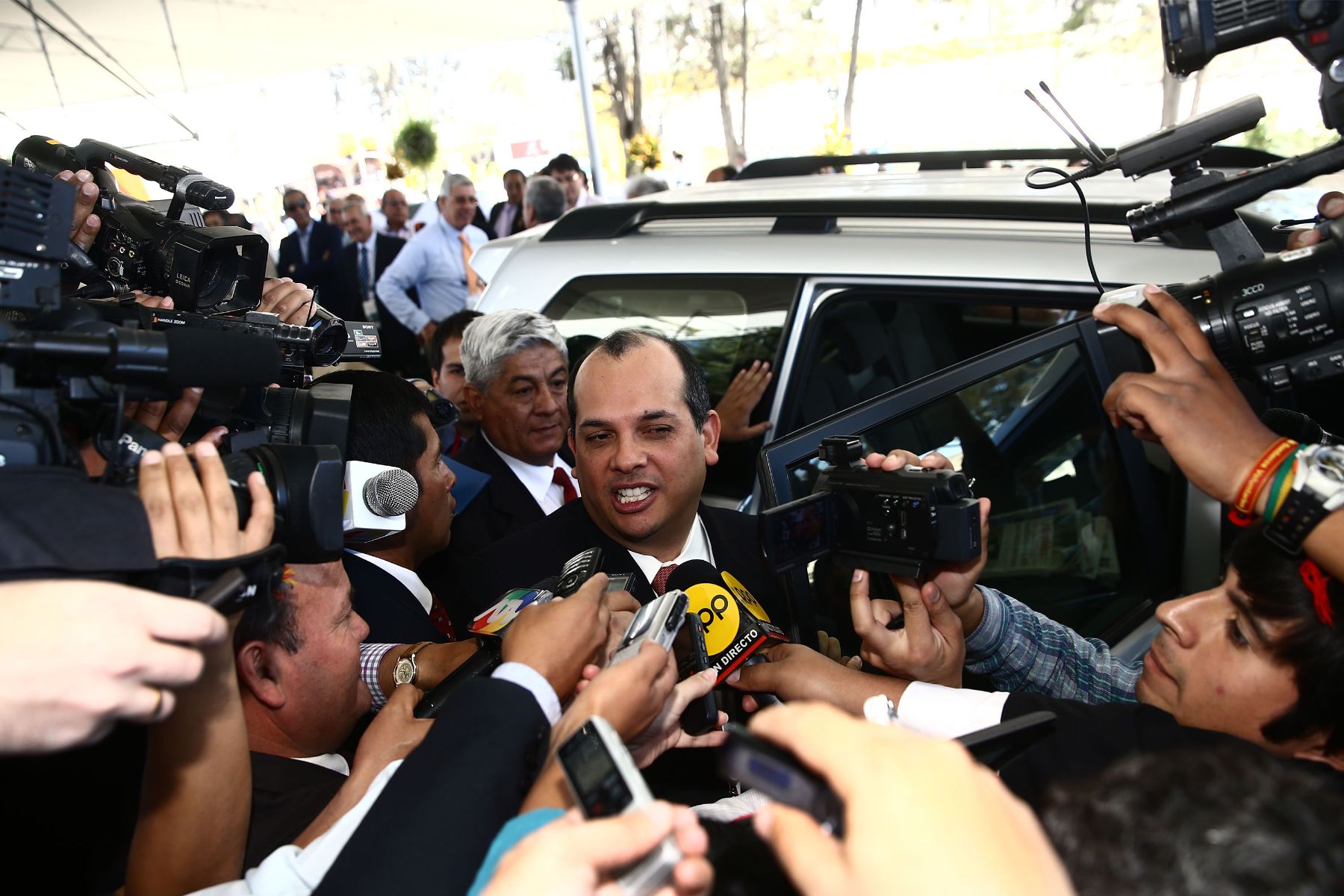 AREQUIPA, PERÚ - SETIEMBRE 17. Ministro de economía,Luis Miguel Castilla expone en la 31 Convención Minera PERUMIN en la ciudad de Arequipa. Foto: Andina/Jack Ramón