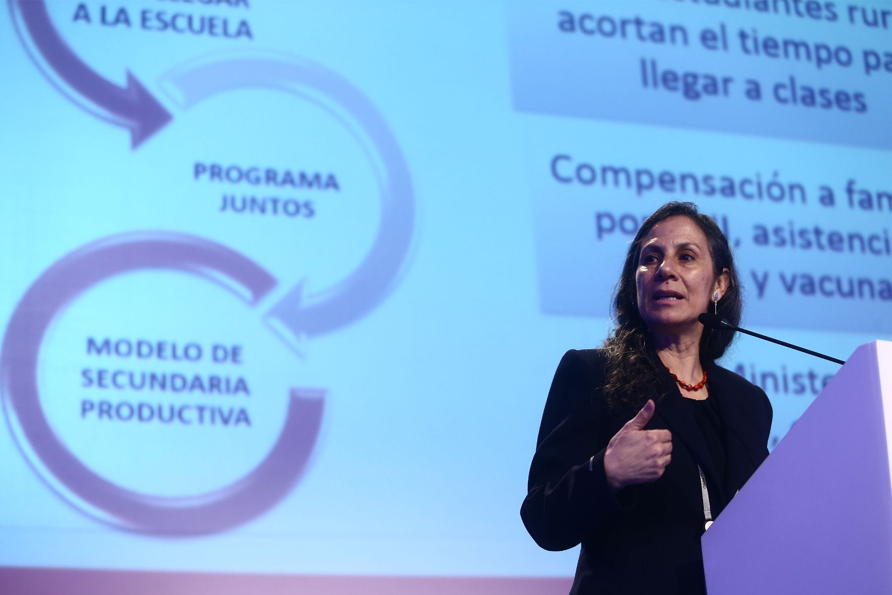 AREQUIPA,PERÚ-19 SETIEMBRE.Ministra de Educación,Patricia Salas, expone  en el marco de la 31 Convención Minera PERUMIN 2013 en el Centro de Convenciones Cerro Juli-Arequipa.Foto: ANDINA/Jack Ramón