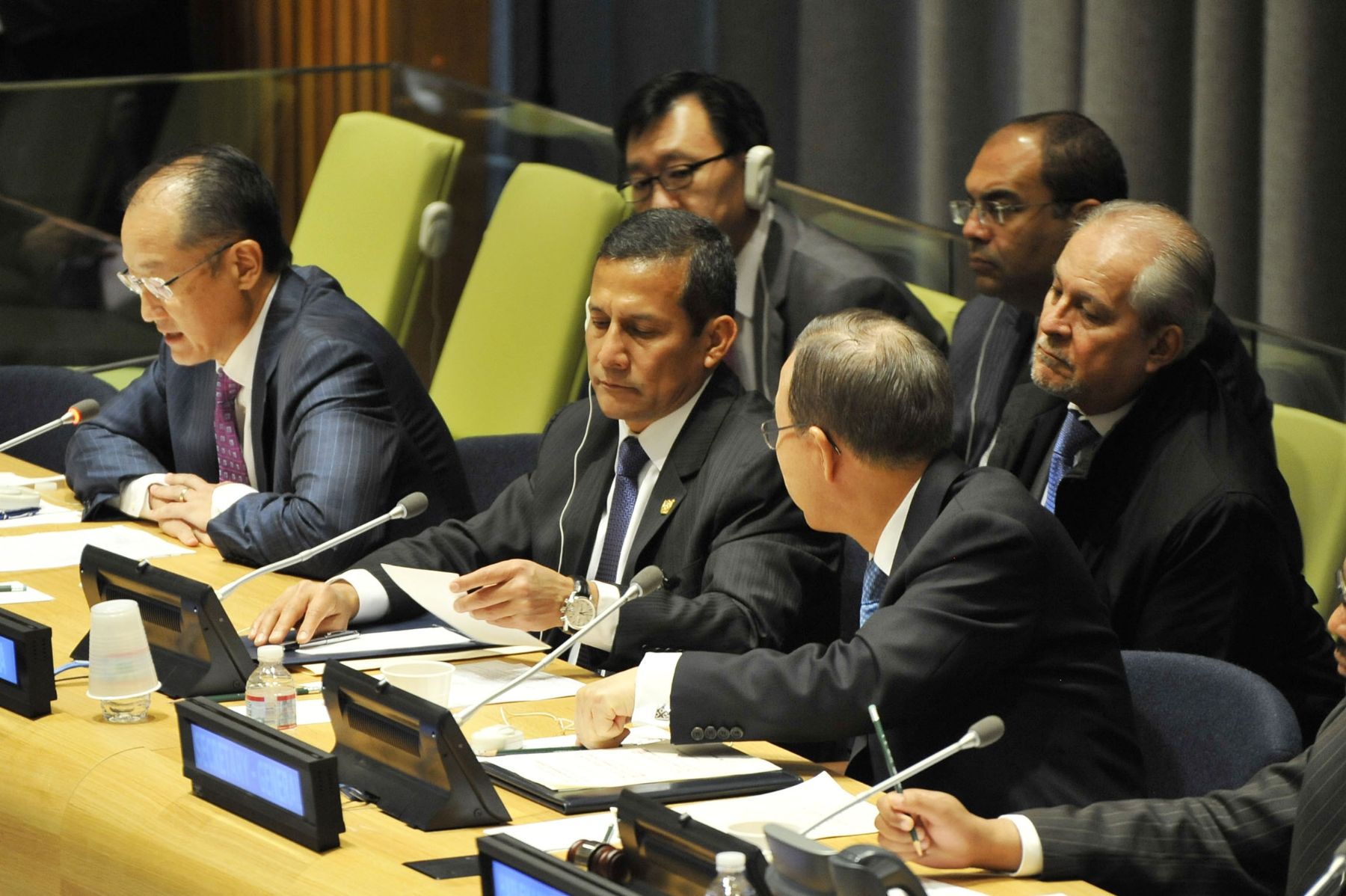 NEW YORK EEUU-SETIEMBRE 23. Presidente Ollanta Humala Tasso; presentó en Nueva York los logros alcanzados por Perú durante su participación en el foro “Éxito de los Objetivos de Desarrollo del Milenio: Aceleración de las medidas y colaboración para conseguir resultados”
Foto:Andina/Prensa Presidencia
