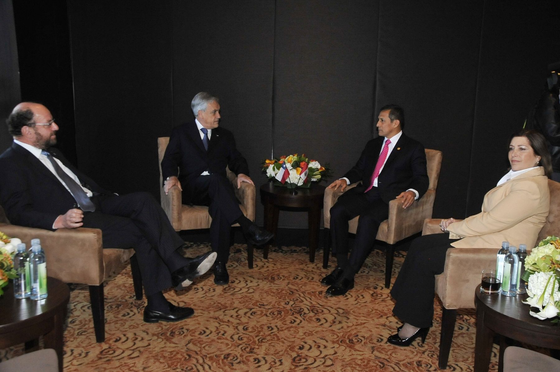 Los presidente de Perú y Chile, Ollanta Humala y Sebastián Piñera, sostuvieron una reunión en Naciones Unidas
