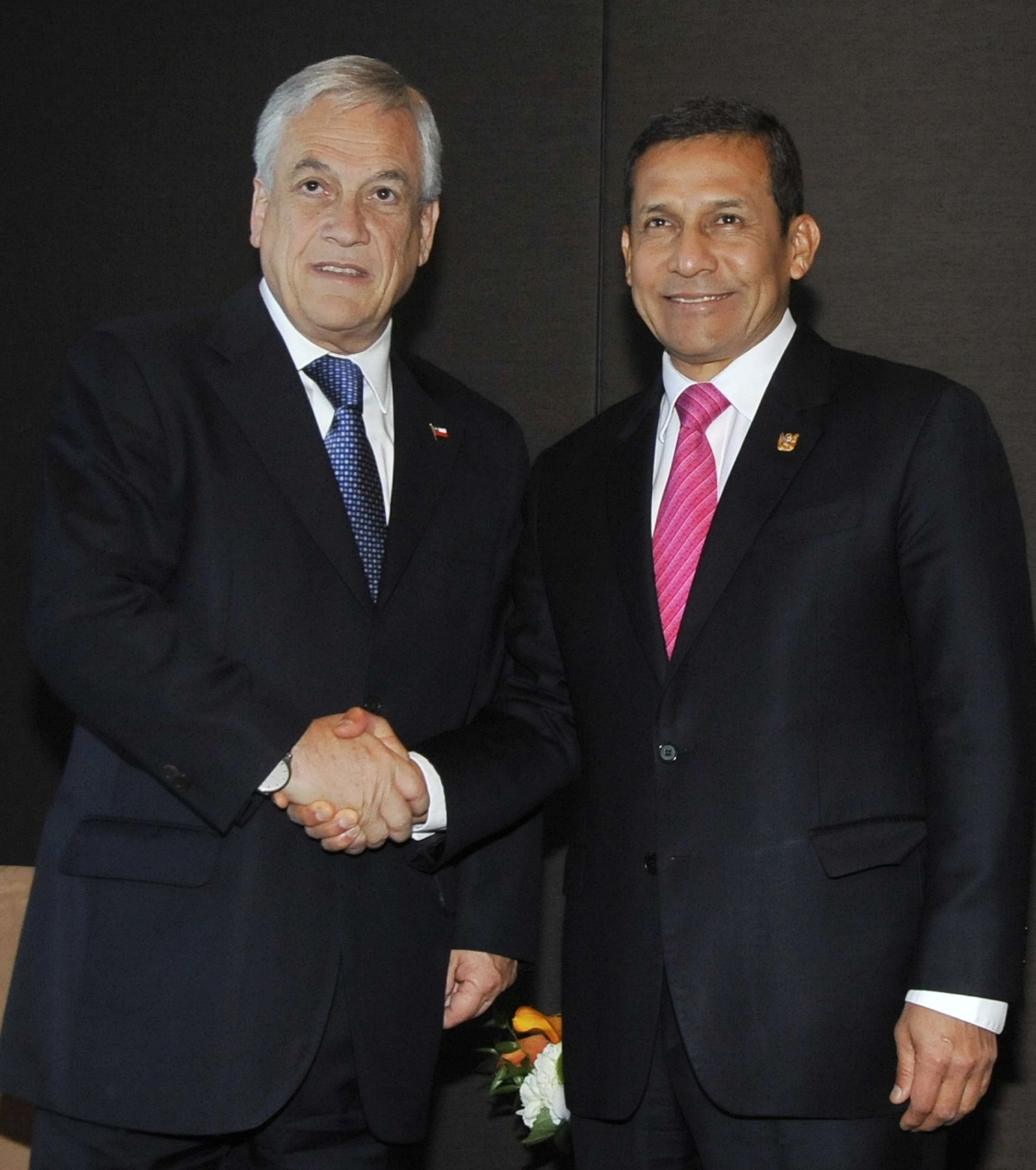 Los presidente de Perú y Chile, Ollanta Humala y Sebastián Piñera, sostuvieron una reunión en Naciones Unidas